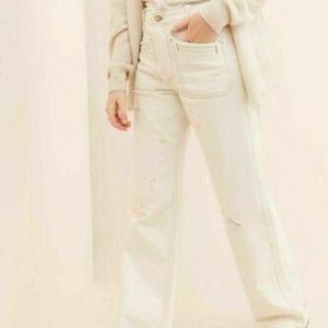 Free People Go Easy Women's Denim Distressed Bootcut Jeans